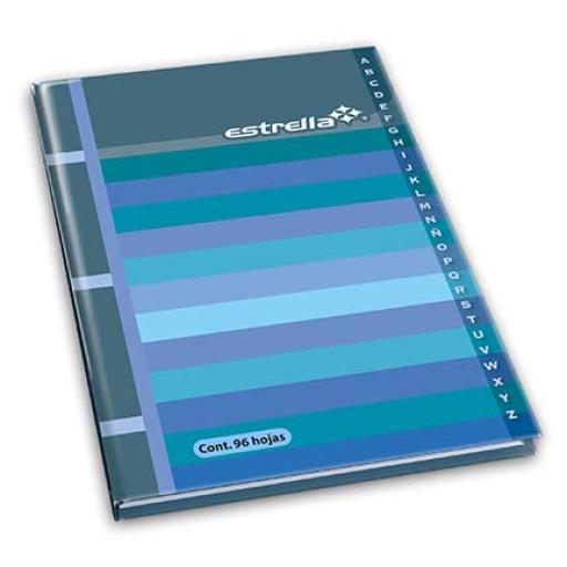 Estrella LIBRETA ESTRELLA 1/4 FRANCESA RAYA C/INDICE 192 HJS