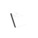 Fellowes Cubierta Fellowes para Eng Carta transparente C/25