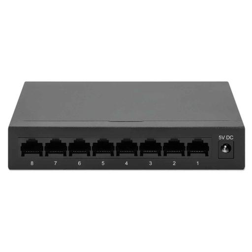 [INTELLINET_530347] Intellinet Switch Intellinet Escritorio Ethernet Gigabit 8 Puertos Color Negro