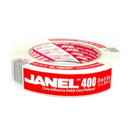 Janel Cinta Janel Doble Capa Poliéster 400 24mmx50m 1 Pieza