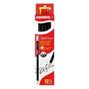 Kores LAPIZ GRAFITO KORES TRIANGULAR NEGRO 2HB C/12