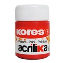 Kores PINTURA ACRILICA KORES 20 ML ROJO C/12 BOTES