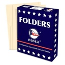NASSA  FOLDER NASSA CARTA CREMA C/100 PIEZAS