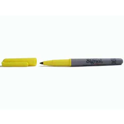 Signal Marcador Signal 30005 Permanente Fino Amarillo C/12