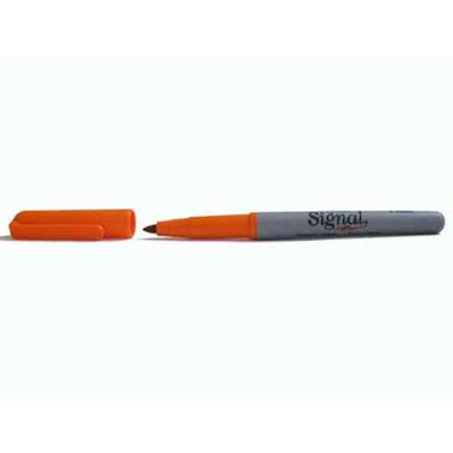 Signal Marcador Signal 30006 Permanente Punto Fino Naranja C/12