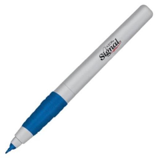 Signal Marcador Permanente Signal Ultrafino Color Azul C/12 Pzas