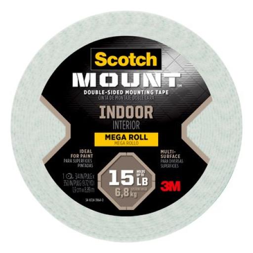 3M Cinta Montaje 3M Interiores 110H-Long-DC 19mmx8.89m en Display Case