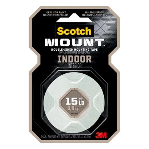 3M Cinta Montaje 3M Interiores 111H-SQ-48-DC 48 Unidades en Display Case