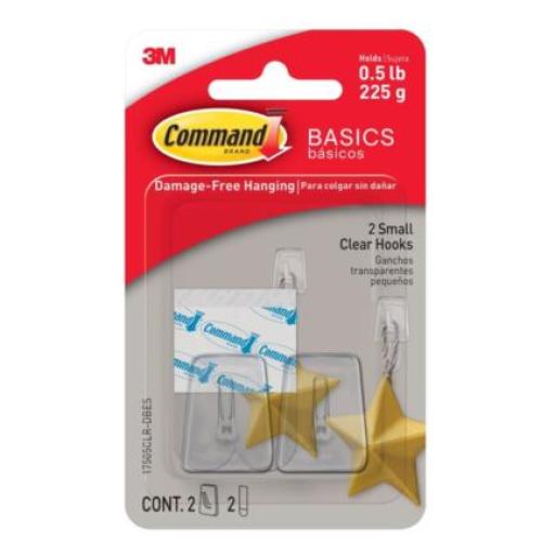 3M Gancho 3M Básico Command 2 Transparente