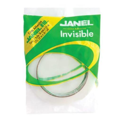 [JANEL_8101833100BL] Janel Cinta Adhesiva Janel Invisible 810 en Bolsa 18mmx33m