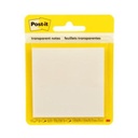 3M Notas Adhesivas 3M Post It 2.8x2.8" Transparente 1 Block C/36 Hojas Blister