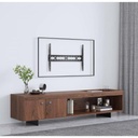 Soporte fijo de bajo perfil para TV Manhattan Negro.