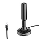 Steren Antena Steren Compacta UHF Base de Imán y Booster 20dB Color Negro
