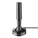 Steren Antena Steren Compacta UHF Base de Imán y Booster 20dB Color Negro
