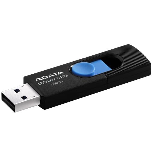 ADATA Memoria USB Adata Flash UV320 64GB 3.1 Color Negro-Azul