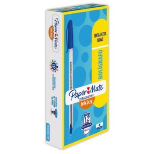 PAPERMATTE  BOLIGRAFO PAPERMATE KILOMETRICO AZUL 1.0MM C/12