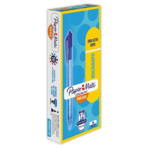 PAPERMATTE  BOLIGRAFO KILOMETRICO RETRACTIL AZUL 1.0 C/12