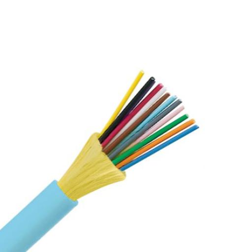 Panduit Cable de Fibra Óptica de 6 hilos, Multimodo OM4 50/125 Optimizada, Interior, Tight Buffer 900um, No Conductiva (Dieléctrica), OFNP (Plenum), Precio Por Metro
