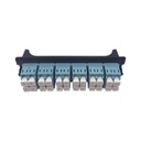 LINKEDPRO BY EPCOM Placa acopladora para Distribuidor de Fibra Óptica LP-ODF-8024, incluye 12 acopladores LC Duplex Para fibra Multimodo
