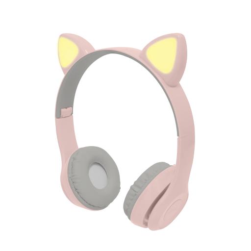 [PERFECTCHOICE_PC-116998] Perfect Choice Diadema Perfect Choice Catto Inalámbrica con Luz para Niños Color Rosa
