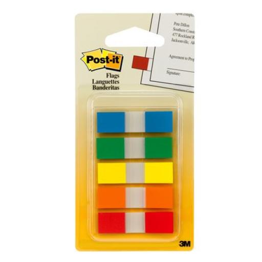 3M Banderitas 3M Mini 5 Colores C/100 Hojas C/6