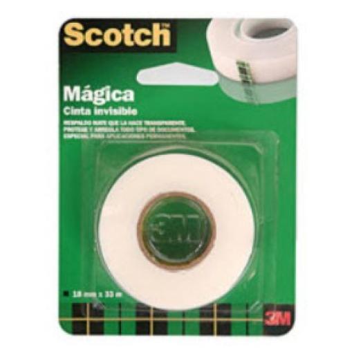 3M Cinta 3M Magica 0.018X12.7 Mts C/Despachador C/4