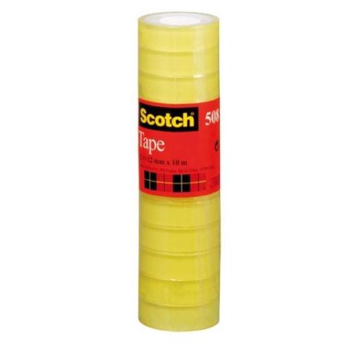 3M Cinta 3M Scotch 508 en Bolsa 0.012x10m Paquete C/8