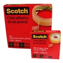 3M Cinta 3M 550 19X65 Transparente Adhesiva