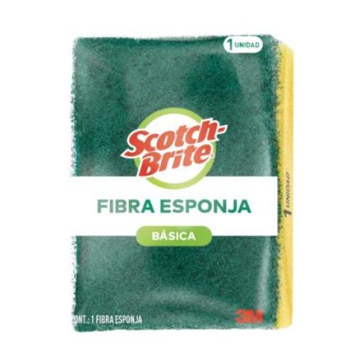 3M Mi Fibra Esponja 3M Scotch Brite Mediana Paq C/12