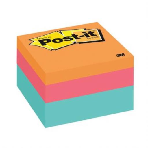 3M Notas Adhesivas 3M Post-It 2018 3x3 Cubo Color Pastel 400 Hojas