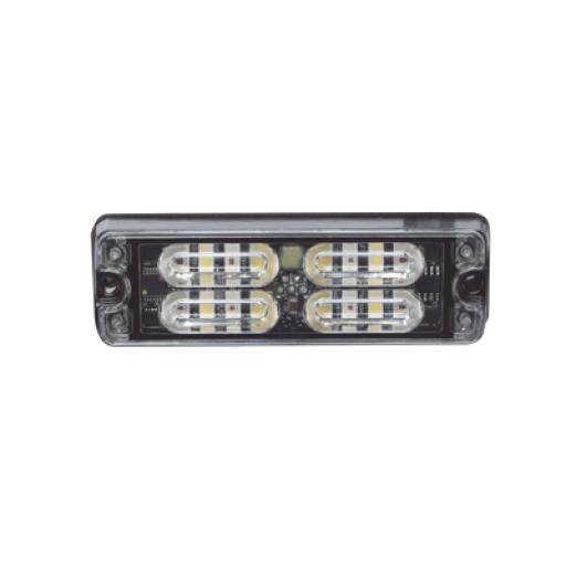 ECCO Luz Perimetral, 12 LED Ultra Brillantes, Color Rojo / Claro