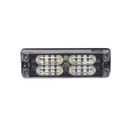 ECCO Luz Perimetral, 12 LED Ultra Brillantes, Color Rojo / Claro