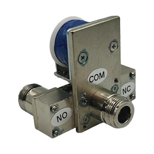 Syscom Relevador Coaxial para Antena SPDT, 10-14 Vcc (12 Vcc Nom.), 160 mA, 250 Watt a 1 GHz.