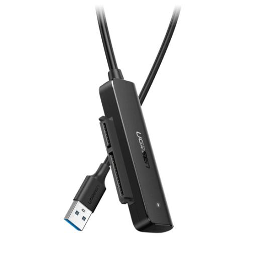[UGREEN_70609] Ugreen Cable Adaptador SATA a USB 3.0 / SATA 3.0/2.0 / Soporta HDD y SSD de 2.5" / Soporta S.M.A.R.T, TRIM, UASP / No Requiere Adaptador de Corriente / Cable 50 cm