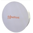 NetPoint Antena Blindada de alta gama / 3 ft / 10-11 GHz / Ganancia 38 dBi / Conector de guía de onda para radios B11 / Montaje con alineación milimétrica / Tornillería de acero inoxidable 