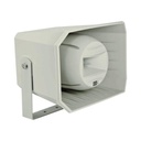 EGI AUDIO SOLUTIONS Bocina HiFi PoE Ethernet IP, de 2 vias 30W, grado de protección IP66 Gris Claro