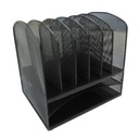 Nextep Organizador Nextep de Archivos Malla Metálica 6 Ranuras/Bandeja Doble