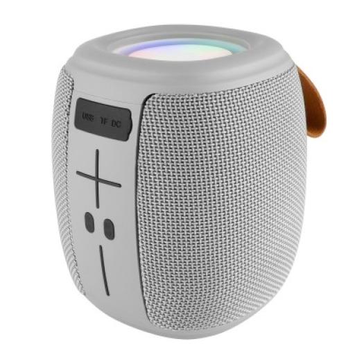 Perfect Choice Bocina Perfect Choice Novel Drum Inalámbrica Bluetooth TWS RGB Color Gris