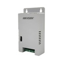 Hikvision Digital Technology Fuente de Poder Regulada 12 Vcc / 13.5 Vcc / 15 Vcc para 4 Cámaras / 1 Amp por Salida / Voltaje de Entrada 90 - 130 VCA / Filtro de Ruido para Cámaras 4K / Modo para Largas Distancias