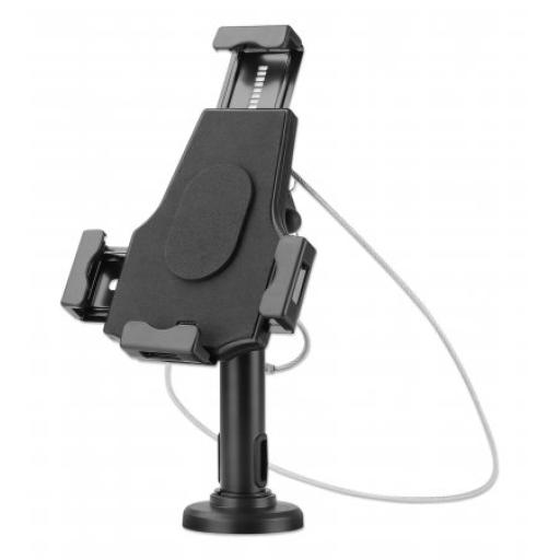 Soporte antirrobo para Tableta o iPad Manhattan Negro.