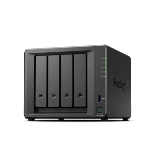 Synology Servidor NAS de 4 Bahías (Expandible a 9 Bahías) / Hasta 162 TB / Servicio Nube Gratis (P2P) / Administración Remota y Respaldo Programado