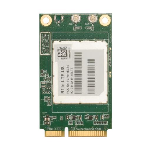 Mikrotik (R11e-LTE-US) Tarjeta LTE MiniPCIE P/MikroTik Bandas 2/4/5/12