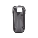 Syscom Funda Reforzada en Piel para Cinto, con Cierre y Amplio Visor Frontal Transparente para Radios Aéreos IC-A25.