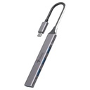 Stylos HUB MULTIPUERTO STYLOS 4 EN 1 USB TIPO C A 3 PUERTOS USB (STCBHUB42G)