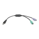 Tripp Lite Adaptador USB Tripp Lite USB a PS-2 Teclado y Mouse (AM a 2x Mini-Din6H)