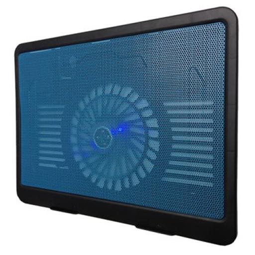 [BROBOTIX_044695A] SOPORTE VENTILADO ILUMINADO PARA PORTÁTIL DE ALUMINIO AZUL BRobotix.