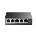 TPLINK Switch Escritorio No Administrable de 5 puertos 100/100/1000 Mbps / Con 4 puertos PoE 802.3af/at de hasta 40 W 