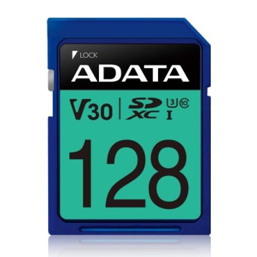 ADATA Secure Digital ADATA V30 SDXC UHS-I U3 ADATA ASDX128GUI3V30S-R