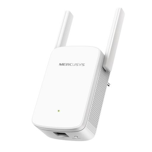 Mercusys Repetidor / Extensor de Cobertura WiFi N, 300 Mbps, 2.4 GHz y 3 antenas externas.