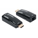 Kit Extensor compacto de HDMI sobre Ethernet 60m Manhattan.